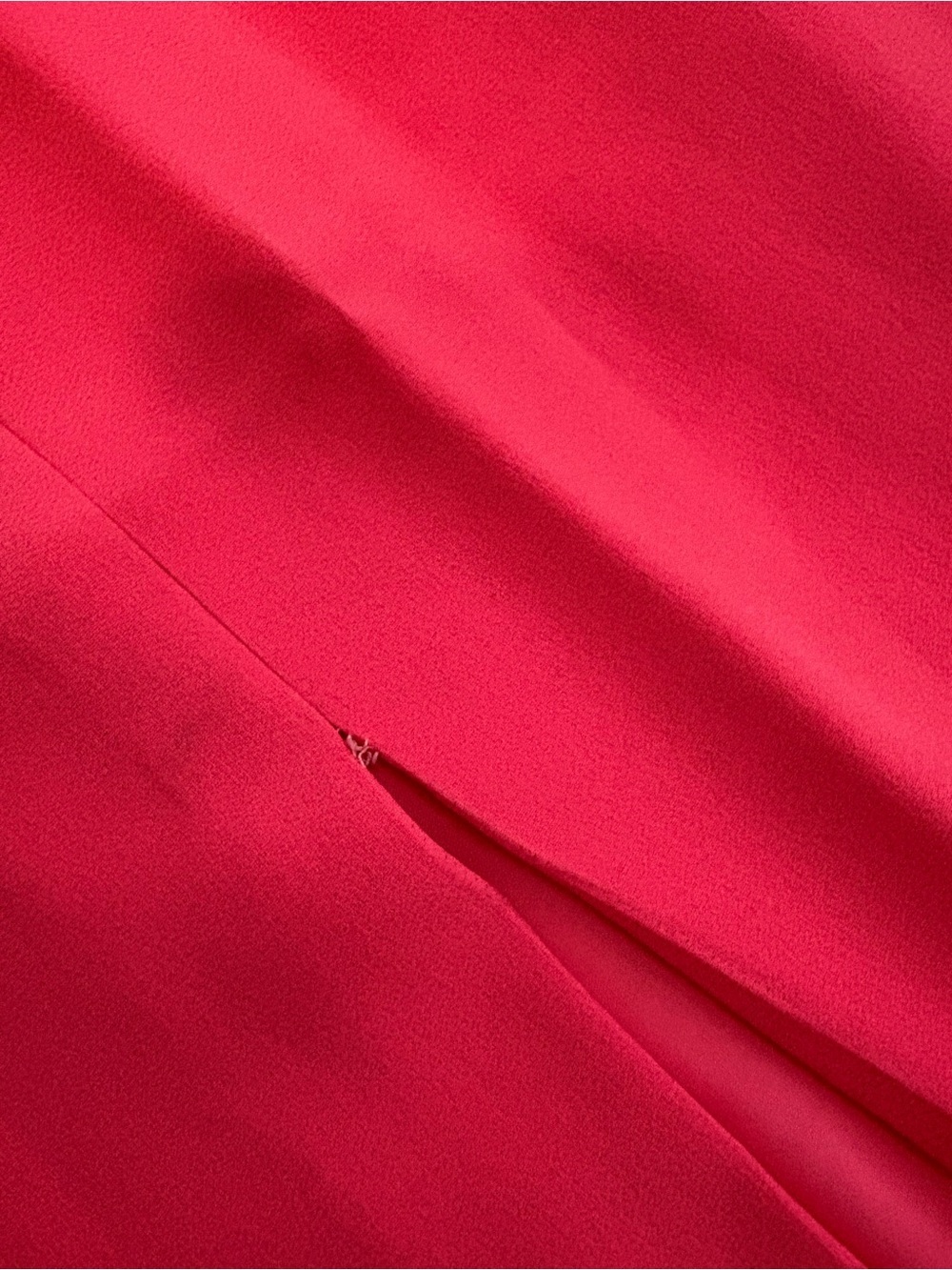 Vintage 60s Column Maxi Skirt Tailored Barbie Pink Slit ๐ - Picture 5 of 5
